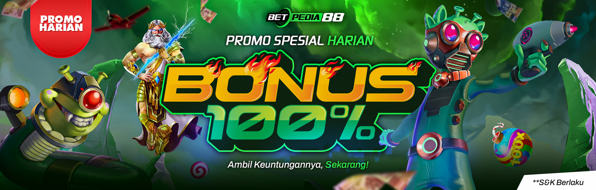 PROMO BONUS HARIAN SLOT 100%